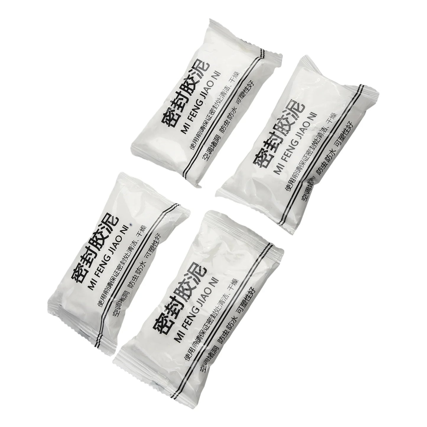 4pcs Wall Hole Sealing Cement Clay Sealant Cover Cracks Waterproof Repair Air Conditioning Hole Air Clay Sealing Mud