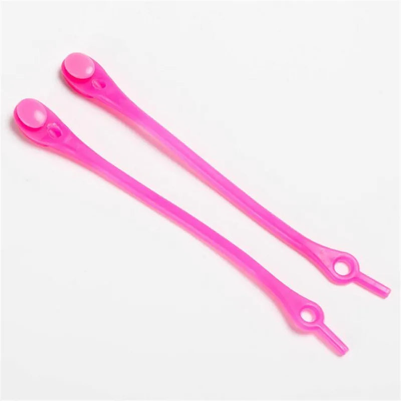 12pcs Portable Round Elastic No Tie Shoelace Silicone Laces For Men Women All Sneakers Fit Strap Lazy Shoe Lace Strings