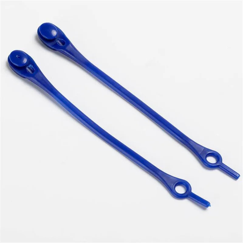 12pcs Portable Round Elastic No Tie Shoelace Silicone Laces For Men Women All Sneakers Fit Strap Lazy Shoe Lace Strings