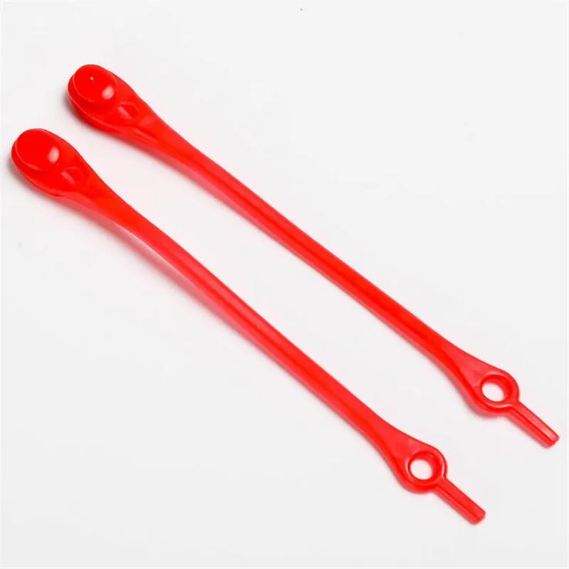 12pcs Portable Round Elastic No Tie Shoelace Silicone Laces For Men Women All Sneakers Fit Strap Lazy Shoe Lace Strings